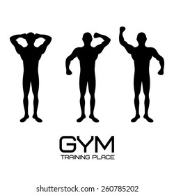 Fitness and Workout design, vector illustration