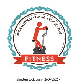 Fitness and Workout design, vector illustration