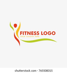 fitness and yoga logo icon