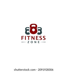 Fitness Zone Gym Logo Design Template Stock Vector (Royalty Free ...