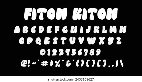 Fiton Kiton a display font, fun character. To give you an extra creative work.