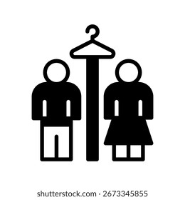 Fitting Room Icon Relate To Commerce, Shopping And Mall, Use For Modern Concept, Ui, Ux Web And App Development.