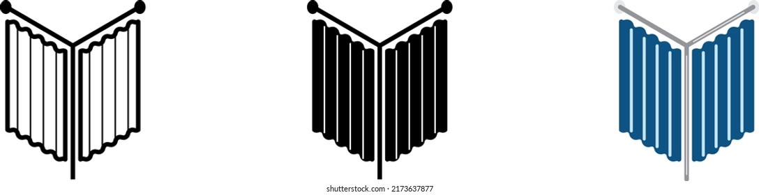 Fitting room icon,  vector illustration