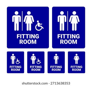 ilustração vetorial da coleção de sinais da sala de encaixe