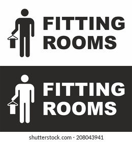 Fitting rooms sign