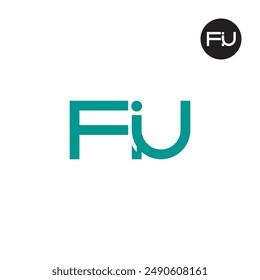 FIU Logo Letter Monogram Design