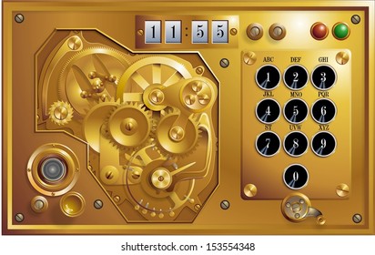 Five to 12 Steampunk Clock