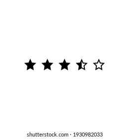 Star Illustration. Symbol für das Rating. Vektorgrafik
