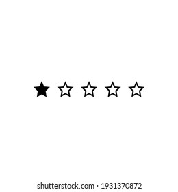 Ilustración de estrella. Icono de símbolo de clasificación. Ilustración vectorial