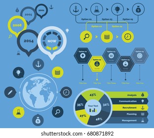 Five Accounting Charts Templates Set