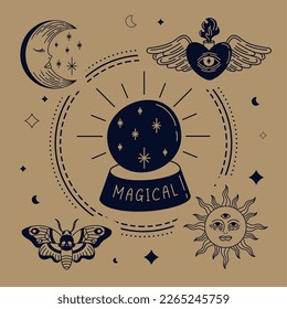 five alchemy sketch set icons