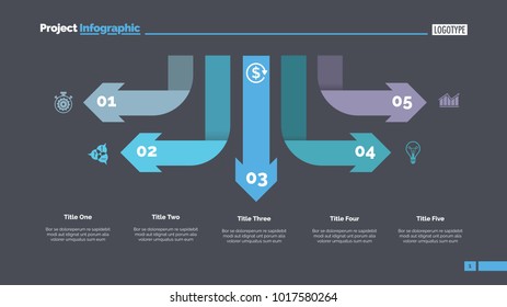 Five Arrow Infographic Diagram Template