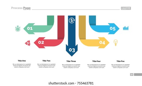 Five Arrow Infographic Diagram Template