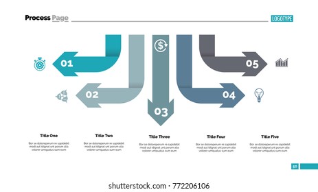 Five Arrow Infographic Diagram Template