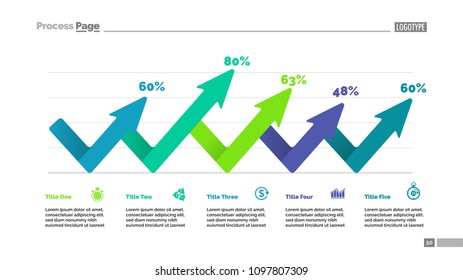 Five arrows percentage chart template