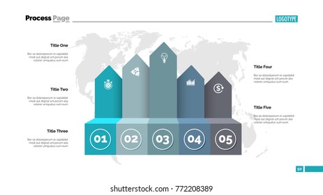 Five Arrows Slide Template