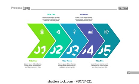 Five Arrows Slide Template