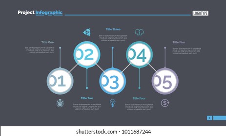 Five Aspects Business Slide Template Stock Vector (Royalty Free ...