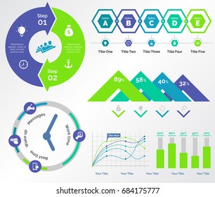 Five Banking Charts Templates Set