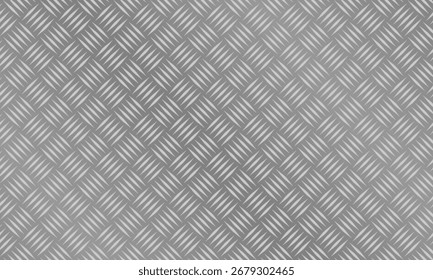ilustração vetor de fundo de metal polido padrão sem emenda de placa de diamante de cinco barras.