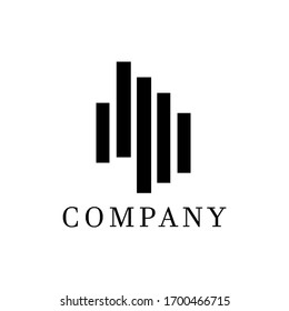 five bar logo good for music company