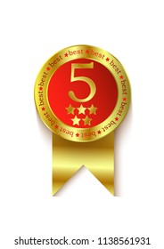 Five best badge