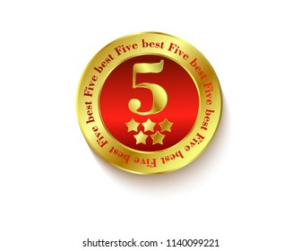 Five best badge