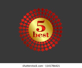 Five best badge