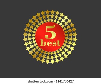 Five best badge