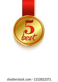 Five best badge