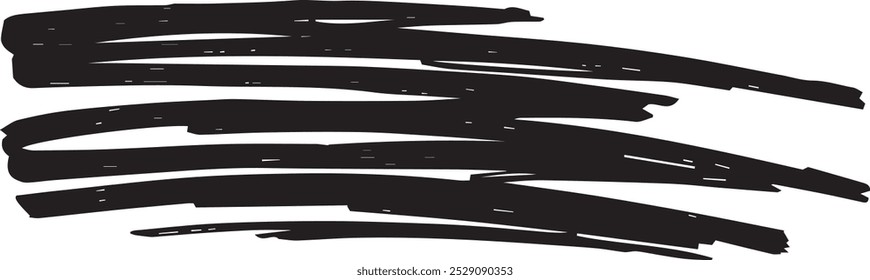 Five Black Lines With Jagged Edges