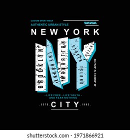 Five Borough New York Typography Abstract Stock Vector (Royalty Free ...