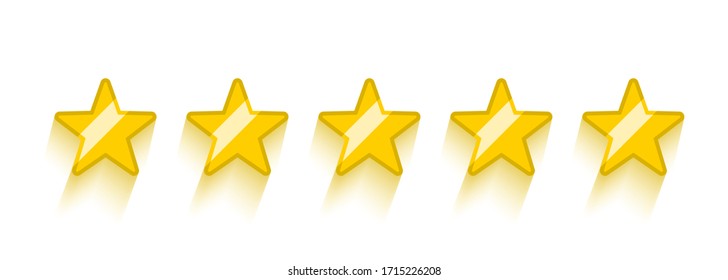 
Cinco estrellas brillantes con una gran sombra