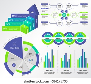 Five Business Charts Templates Set