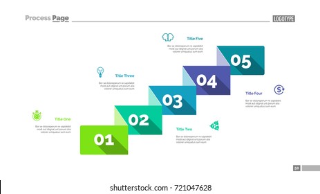 Five Business Components Slide Template Business Stock Illustration ...