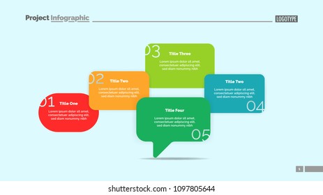 Five Business Ideas Slide Template