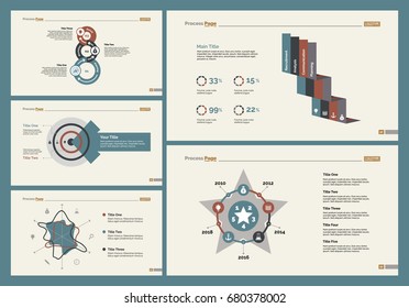 Five Business Slide Templates Set