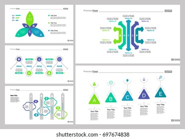 Five Business Slide Templates Set
