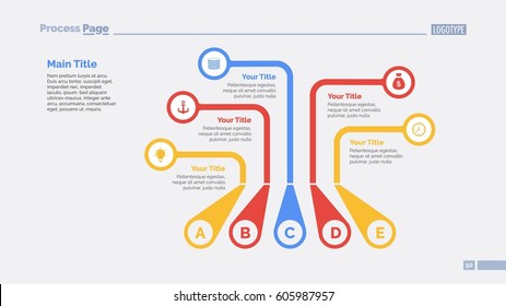 Five Callouts Slide Template