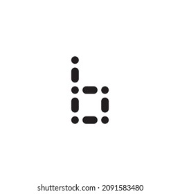 5 cápsulas y píldoras letra b símbolo simple vector