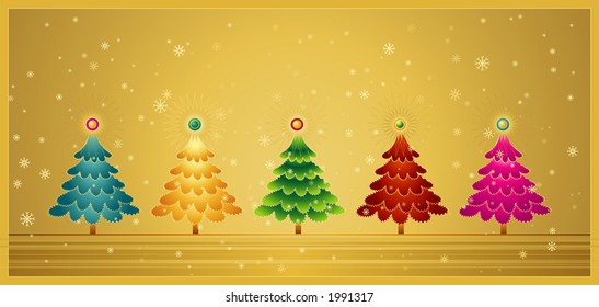 five christmas tree