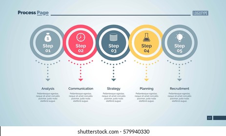 Five Circles Points Diagram Slide Template