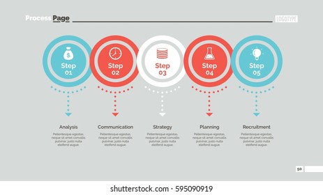 Five Circles Points Diagram Slide Template