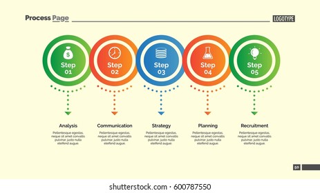 Five Circles Points Diagram Slide Template