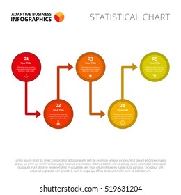 Five Circles Timeline Slide Template