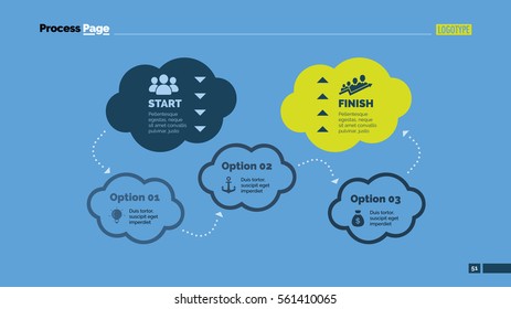 Five Clouds Cycle Slide Template