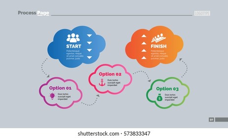 Five Clouds Cycle Slide Template