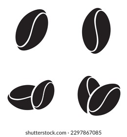 five coffee beans icon to complete your logo design