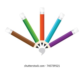 Five color crayon
