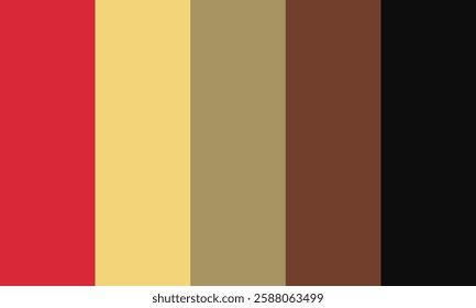 Five color palettes for coloring your designs.